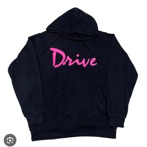 Zara 

Women's Pink and Black Hoodie